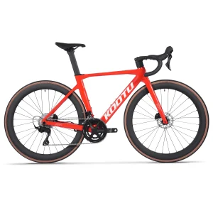 KOOTU Full Carbon Fiber Road Bicycle Pure Oil Disc Brake Ultra-Light With SHIMANO R7120 24-Speed Components Adult Bicycle