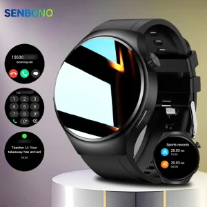 SENBONO Men's Smart Watch Heart Rate Blood Oxygen Monitor